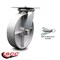 Service Caster 8 Inch Heavy Duty Semi Steel Caster with Roller Bearing and Swivel Lock SCC SCC-35S820-SSR-BSL - alternate 5